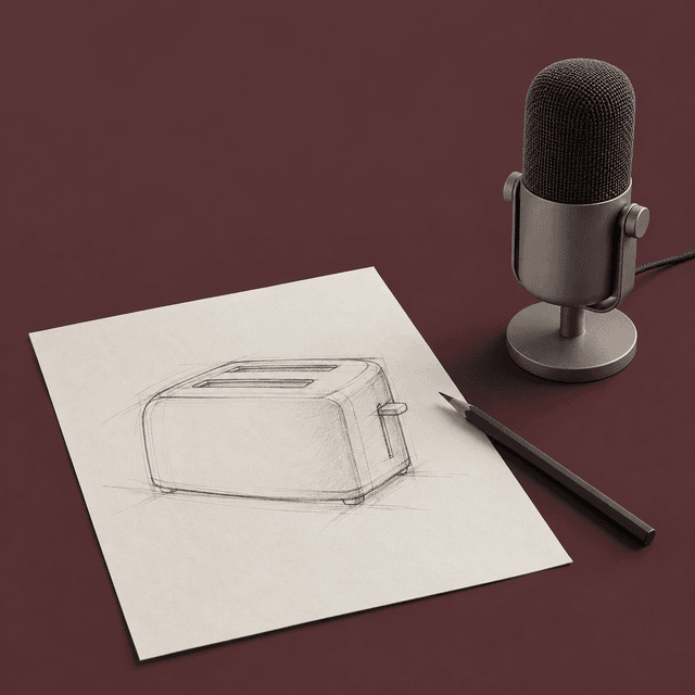 Editorial illustration accompanying Speech Stays With the Sketch