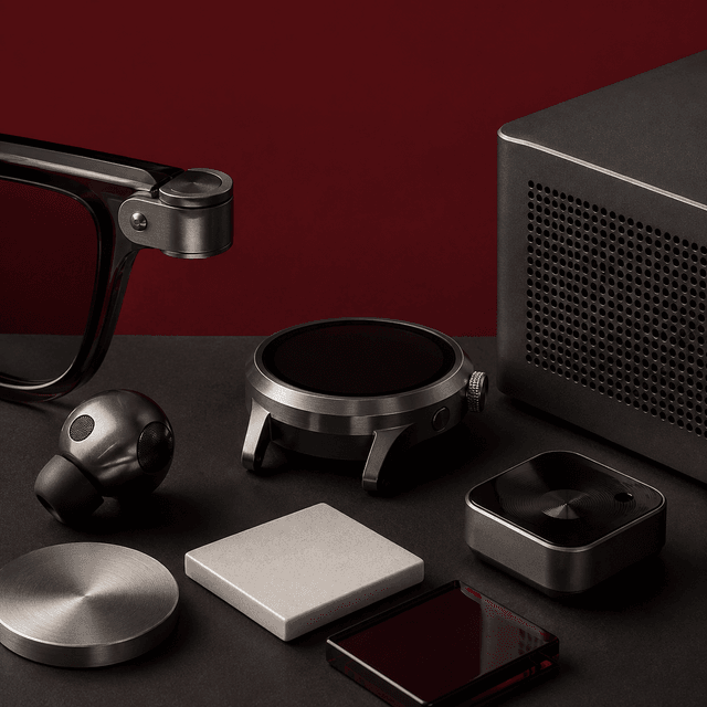 Editorial illustration accompanying Hardware takes the lead
