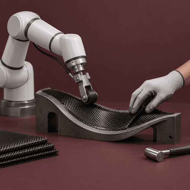 Editorial illustration accompanying The Cobot Shares the Step