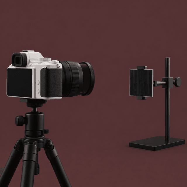Editorial illustration accompanying The Camera Becomes the Instrument