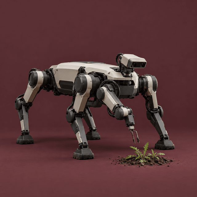 Editorial illustration accompanying The Robot Observes Before It Acts
